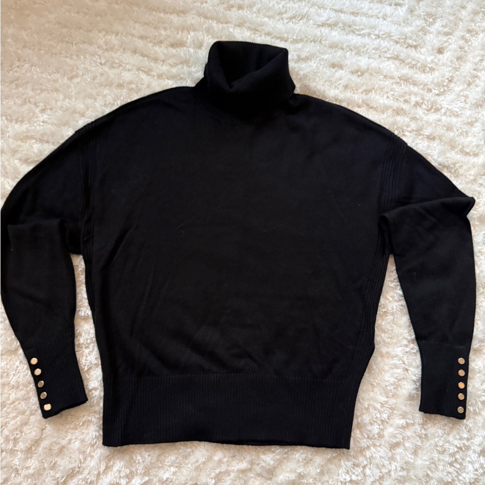 Women’s Sz small black turtle neck sweater. NWOT, whitehouse black market
